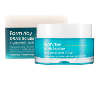 Farmstay DR.V8 Solution Крем для лица с гиалуроновой кислотой, 50 мл. Hyaluronic Acid cream. 723645