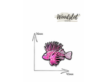 Рыбка розовая - Брошь/значок - 705