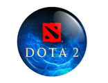 Значок или магнит  Logo Dota 2 Blue