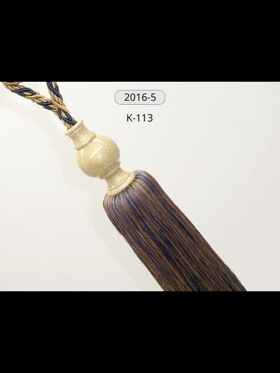 Арт. 2016-5. Большие кисти с керамическим декором для гардин