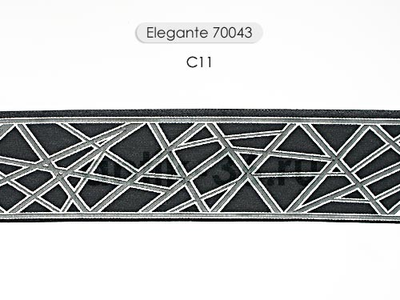 Арт. 70043, серия Elegante. Жаккардовая тесьма с футуристическим дизайном