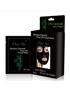 Маска-пленка для лица с экстрактом бамбукового угля Dear She Bamboo Charcoal Face Peel Off Blackhead Mask, 20гр 10шт