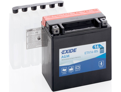 Аккумулятор EXIDE ETX16-BS (516 19; YTH16-12; YTX16-BS-1)