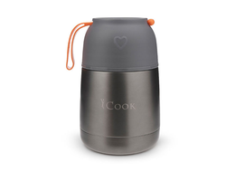 iCook™ Термоконтейнер для еды и напитков с крышкой-чашкой и ложкой в комплекте