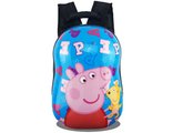 Детский пластиковый рюкзак Pig / Свинка синий