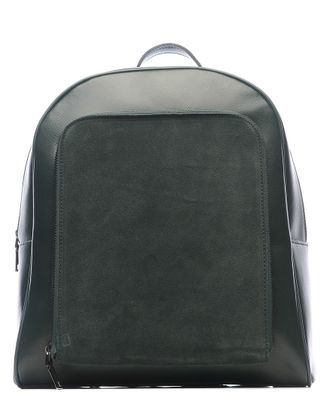 Кожаный женский рюкзак-трансформер Combined тёмно-зелёный