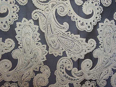 Classic Paisley, шелковистая портьерная ткань с люрексом. Арт. 585158