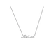 Кулон - подвеска с именем Лейла из белого золота 585 пробы