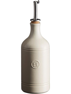 Бутылка для масла и уксуса 400 мл. d=75 мм. h=240 мм. молочная керам Emile Henry /1/3/