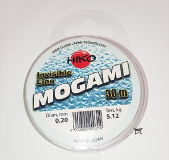 Леска HIKO &quot;MOGAMI&quot; 30м (0,10мм) тест: 1.92кг пр-во Япония