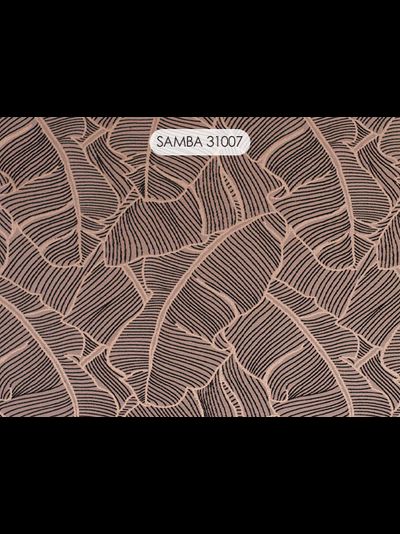 Samba, вискозная портьера с тропической темой узора