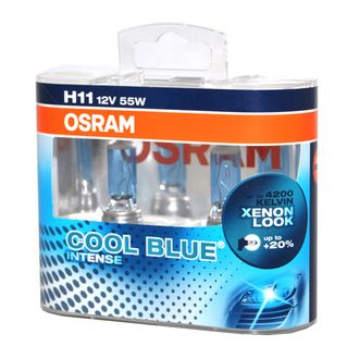Лампа OSRAM H11 12V 55W COOL BLUE® INTENSE 2 шт. в пласт.коробке