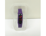Часы наручные электронные силиконовый браслет, фиолетовые (гарантия 14 дней)