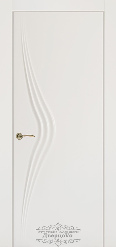 PORTE RICHI (Беларусь). АРБАТ, МОДЕЛЬ ЛЧ12 (Л11), ЭМАЛЬ БЕЛАЯ. ПОЛОТНО ГЛУХОЕ с 3D ФРЕЗЕРОВКОЙ