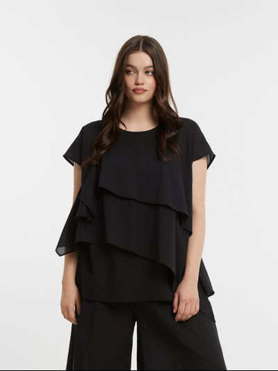 Женская блузка с принтом большого размера в модном бутике XLady