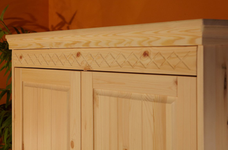 Шкаф Дания из массива сосны 2-створчатый с ящиком 99 Х 60 Х 194 СМ