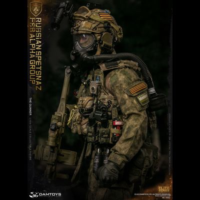 Пулеметчик спецназа "Альфа" - КОЛЛЕКЦИОННАЯ ФИГУРКА 1/6 scale RUSSIAN SPETSNAZ FSB ALPHA GROUP GUNNER (78092) - DAMTOYS
