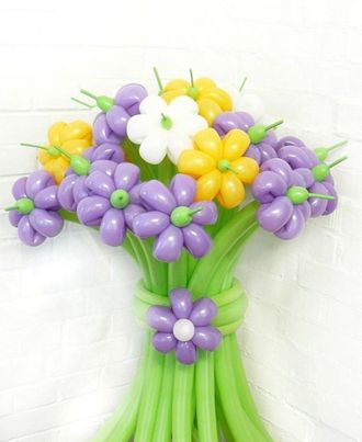 Букет цветов из шаров  "Весенний"