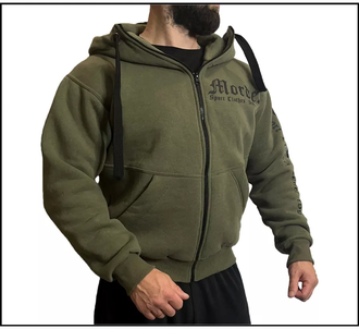 ХУДИ MORDEX с капюшоном и замком (хаки)