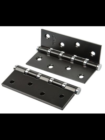 Петли дверные Ренц 4BB B-CP черная с хромом