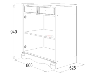 Комод № 1 Ольга 1Н