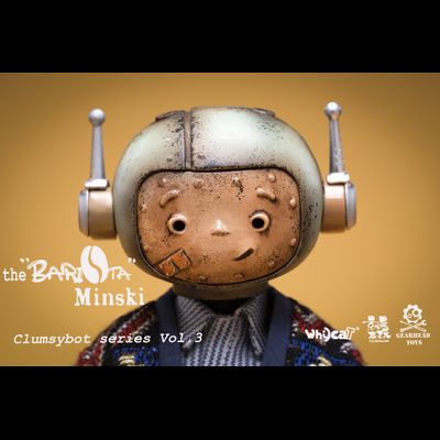 Робот-бариста Мински - Коллекционная ФИГУРКА 1/6 scale ClumsyBot series #3 Barista Minski (GHT005) - Whycat &amp; GEARHEADTOYS