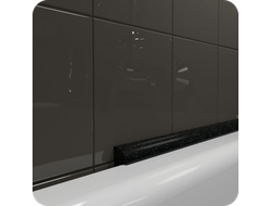 Акриловый плинтус бордюр для ванной BNV ПШ12 12х12 черный прямой