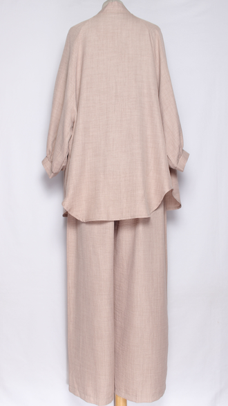 КОСТЮМ БРЮЧНЫЙ "ДВОЙКА ЖАКЕТ" бежевый р.48,50,52