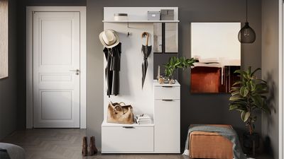 Секция комбинированная Эвита Тип 1 Белый Ясень