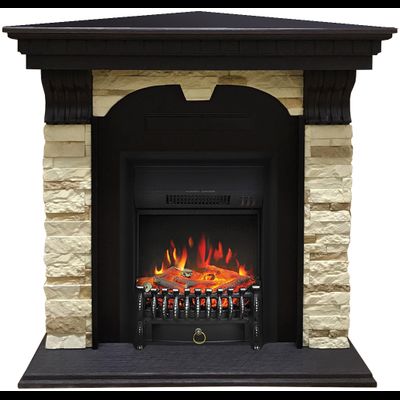 Угловой электрокамин Дублин BL M1 с очагом Fobos