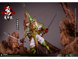 Самурай-кузнечик, зеленый - КОЛЛЕКЦИОННАЯ ФИГУРКА 1/12 Soldier - Gweitong series 2 (CT00A) - CROW TOYS