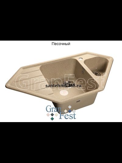 Керамическая мойка Granfest Гранфест CORNER GF-C950E 2 секционная мойка с отверстием под смеситель