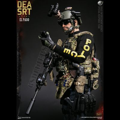 Агент Специальной группы реагирования Эль-Пасо - Коллекционная ФИГУРКА 1/6 scale DEA SRT (Special Response Team)  AGENT - EL PASO (78063) - DAMTOYS - ПОВРЕЖДЕНА КОРОБКА