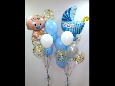 Набор шаров на выписку из роддома  "Для мальчика" № 4