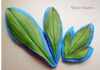 &quot; Лист пиона&quot; Силиконовый молд (вайнер)