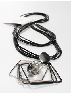 Подвеска "Ромбы бусина"