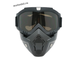 Очки маска со съемным забралом GXT, тёмная линза, для мотокросса, снегохода, эндуро, ATV, сноуборда