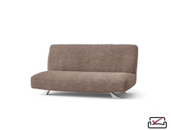 Чехол на 3хм диван без подлокотников, диван-книжку, диван Клик-кляк Микрофибра Марсала. Россия