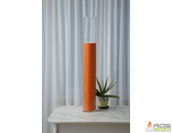 Готовая насыпная свеча оранжевая &quot;Цилиндр&quot;, ароматическая &quot;Ванильная карамель&quot; 150мм*1000мм