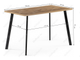 Стол Тринити Лофт 120 25 мм дуб вотан / черный матовый