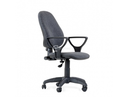 Кресло Prestige Polo (Престиж) черный пластик, серая ткань купить в Ялте