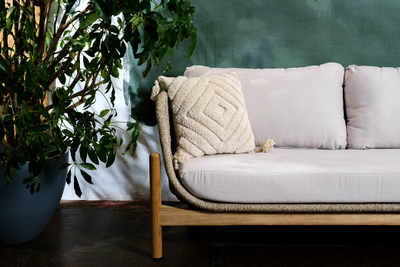 Диван двухместный из тика Talara