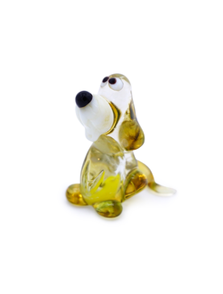 стеклянные фигурки,стеклянные композиции,стеклянный сувенир кролик