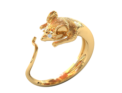 Кольцо золотое 585 пробы. Артикул: КЦ-951