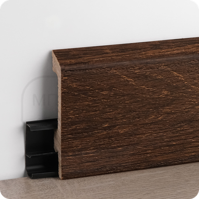 Плинтус из дюрополимера Winart Quadro Pro 80х16х2000 мм. Модерна темная 013