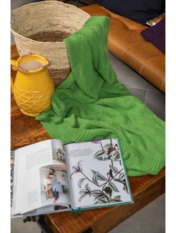 Плед вязаный "Ромб"