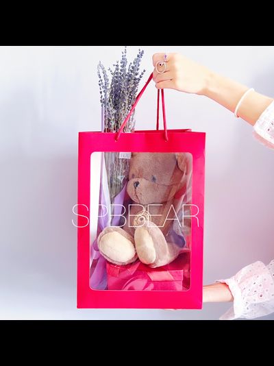 Подарочный набор №20 - Мишка на выбор, Лаванда, Киндер бокс средний