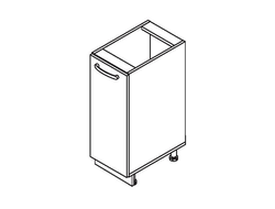 Кухонный Шкаф Равенна Стайл Н30 Титан черный