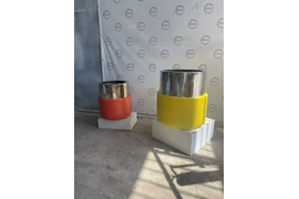 Кашпо с химической металлизацией