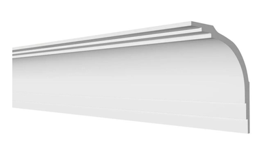 Потолочный плинтус DECOR-DIZAYN DD511, из дюрополимера, под покраску, ударопрочный